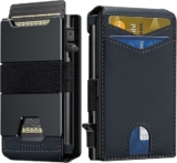 ארנק חכם דק עם מנגנון שליפה אוטומטי